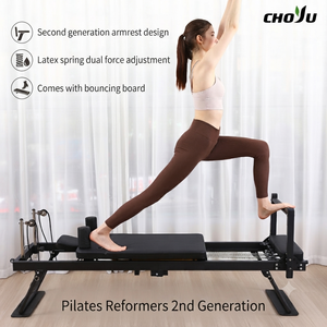 Máquina <span class=keywords><strong>de</strong></span> Pilates Plegable con Estructura <span class=keywords><strong>de</strong></span> Acero, Tubos <span class=keywords><strong>de</strong></span> Resistencia <span class=keywords><strong>de</strong></span> Látex Ajustables y Resortes para Estudio - Product Image 1
