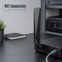 Antenne WiFi externe avec fixation par vis 2.4G 5.8G Fréquence personnalisée Gain 50W Puissance d'entrée IP67