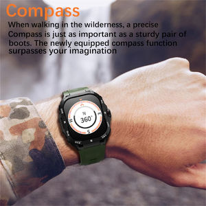 Новые высококачественные Смарт-часы GW20 NFC 100 + спортивные режимы BT Call Compass SmartWatch 2,01 "HD экран водонепроницаемые наружные наручные часы - Product Image 4