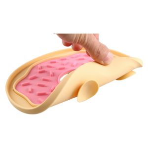 Tapis de léchage pour animaux de compagnie en silicone, nouveauté, 100 % silicone de qualité alimentaire, durable, écologique, résistant au lave-vaisselle, pour l'intérieur, fabriqué au Vietnam - Product Image 2