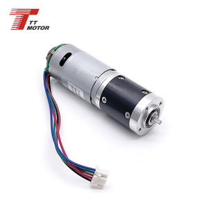 12V 300rpm miniature planetary DC geared motor with encoder, <b>28mm</b> metal, currently in stock. - Product Image 1