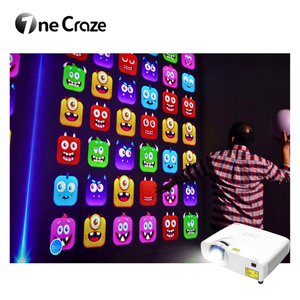 Onecraze AR Pickleball Virtual Playground Multiplayer Interactive <b>Wall</b> Smash Games 20 Plus Games 5300 Lumens Indoor <b>Projector</b> - Product Image 1