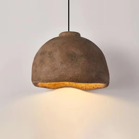 Luminaire suspendu moderne industriel Wabi-Sabi, lampe de plafond en forme de dôme artisanale pour îlot de cuisine, salle à manger, salon