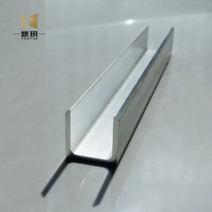 Profilé en <span class=keywords><strong>U</strong></span> en <span class=keywords><strong>aluminium</strong></span> anodisé pour la protection des bords et les applications de finition - Product Image 6
