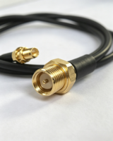 Câble coaxial en cuivre LMR100 Aurora Yu SMA mâle vers SMA femelle 1M, câble de raccordement RF pour routeur, antenne, système de communication