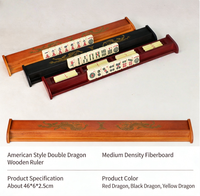 Supports et poussoirs magnétiques en bois pour Mahjong, organisateur de tuiles pour la maison, ensemble de 4 pièces pour table de Mahjong