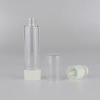 Flacon pulvérisateur sans air blanc en stock 5ml 10ml 15ml, mini atomiseur à tête blanche, emballage cosmétique, flacon pompe sans air pour huile