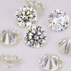 3-12mm Lâche Zircon Pierre G Blanc 8 Coeurs et Flèches Rond Brillant Coupe 5A Grade Zircon Cubique Synthétique - Product Image 5