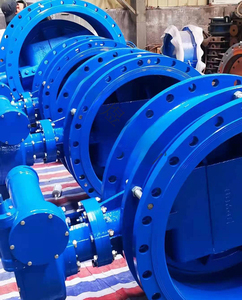 วาล์วผีเสื้อเหล็กดัด PTFE สำหรับงานอุตสาหกรรมวาล์วผีเสื้อระบายน้ำวาล์วผีเสื้อการระบายน้ำเกียร์/handwheel การทำงาน