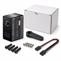 Servomoteur robot XQ POWER XQ-RS480 80KG, 360 degrés, numérique, à engrenages métalliques, double arbre de sortie, pour bateau et voiture RC 12V