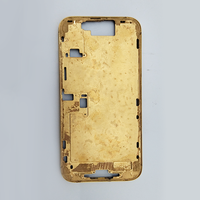 Cadre intermédiaire plaqué or véritable de haute qualité, personnalisé, de luxe, électro-plaqué, semi-fini, pour iPhone 16 Pro