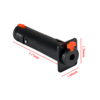 CE Sertifikalı Kilitlemeli 6.35mm 1/4 İnç TRS Stereo Lehimsiz Dişi-Dişi Dengeli Jak Panel Montaj Adaptör Soketi Ses