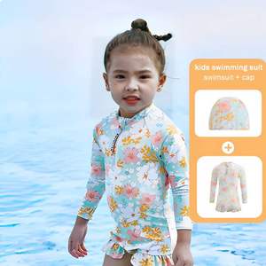 Enfants filles volant <span class=keywords><strong>gilet</strong></span> maillot de bain <span class=keywords><strong>bébé</strong></span> mignon maillot de bain une pièce maillots de bain pour enfants <span class=keywords><strong>bébé</strong></span> maillot de bain - Product Image 2