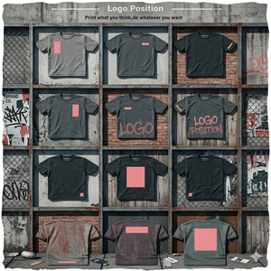 Kaos Pria 250g Vintage Pickling 100% Katun Model Kotak Custom Cropped Streetwear Desain Fashionable Longgar - Product Image 4