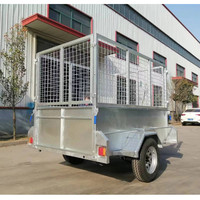 Cage à bagages arrière pour petite voiture robuste, remorque 7x4/8x4/8x5/9x5, taille personnalisée, charge utile de 2001 à 3000 kg, outil de camion, cargo utilitaire fermé