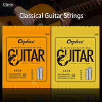 Orphee Metal Acoustic Guitar Strings Set Hexagonal Core Nickel Full Bright Tone TX620/630/640 Series for Folk Music
