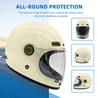Casque de moto Norisk personnalisé OEM, casque de moto universel quatre saisons, ABS, casque modulaire rétro, casque de moto vintage