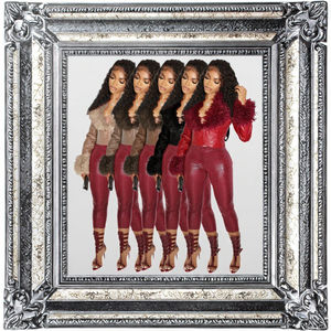 Veste Courte Décontractée en Similicuir PU pour Femme, Col Roulé, Coupe Slim, Couleur Unie, Imperméable, Coupe-Vent et Respirante - Product Image 3