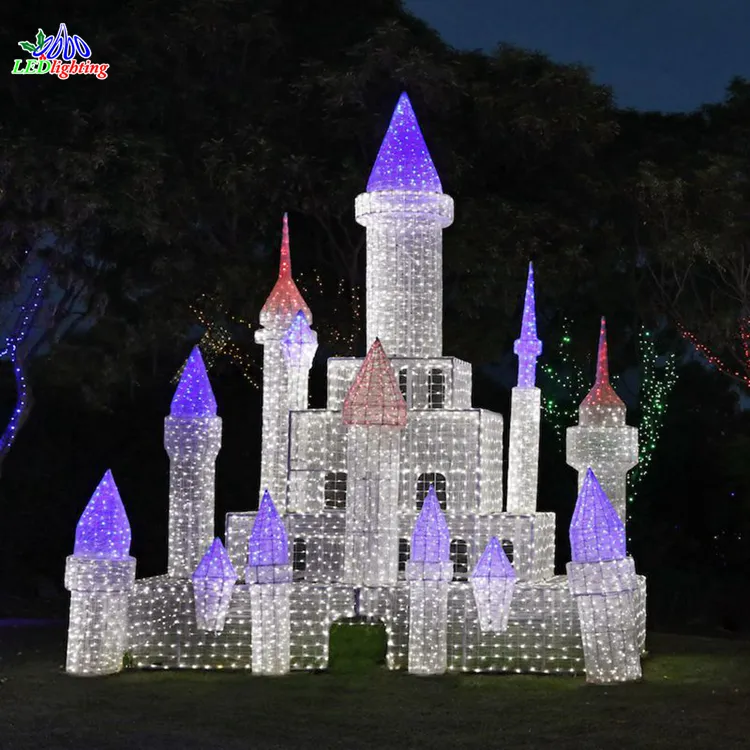 Gran LED al aire libre decoración de Navidad luces 3D motivo bola