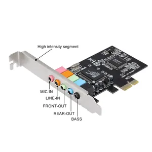 <span class=keywords><strong>Tarjeta</strong></span> <span class=keywords><strong>de</strong></span> sonido <span class=keywords><strong>PCI</strong></span> <span class=keywords><strong>Express</strong></span> 4,1, Panel estéreo integrado <span class=keywords><strong>de</strong></span> 4 pistas, adaptador <span class=keywords><strong>de</strong></span> <span class=keywords><strong>Audio</strong></span> <span class=keywords><strong>PCI</strong></span>-<span class=keywords><strong>Express</strong></span> <span class=keywords><strong>X1</strong></span> para PC, convertidor <span class=keywords><strong>de</strong></span> volumen para ordenador <span class=keywords><strong>de</strong></span> escritorio - Product Image 2