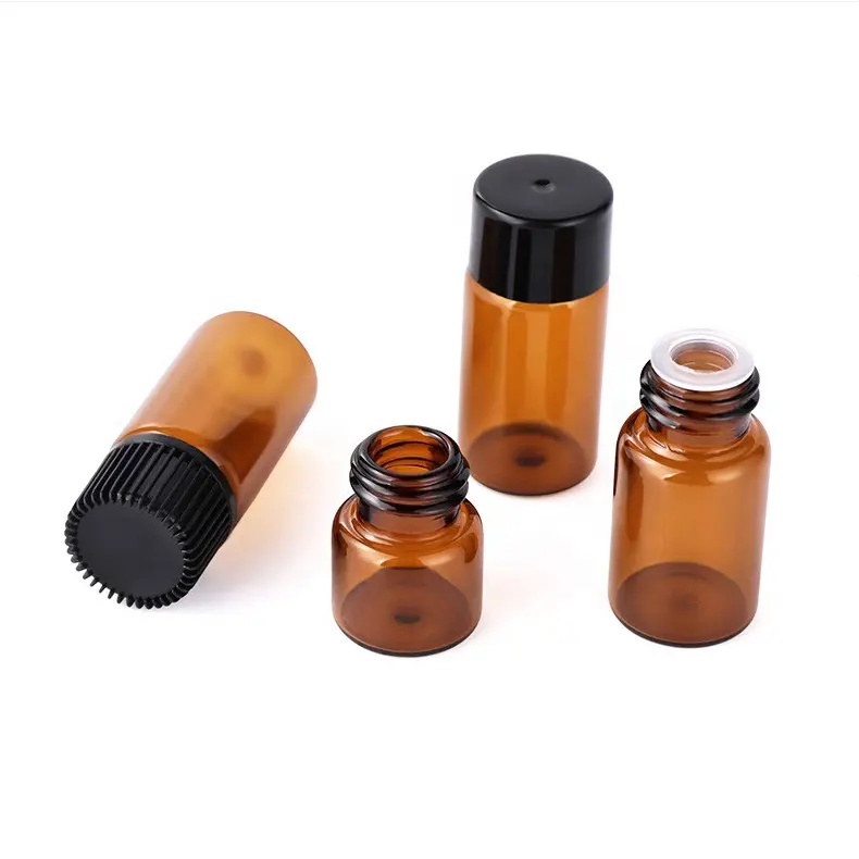 Giá Rẻ 1Ml 2Ml 3Ml 5Ml Mini Hổ Phách Glass Lọ Tinh Dầu