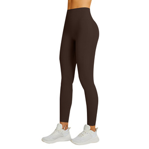 High Waisted Fleece <b>Lined</b> Leggings Seamless Warm Yoga <b>Pants</b> Women Sports Fitness <b>Pants</b> Purple Gray Brown Black - Product Image 5