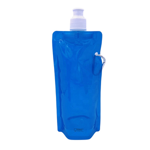 Pochette de sport pliable personnalisée Camping en plein air Randonnée Boxe 450ml Sac à eau pliable - Product Image 1