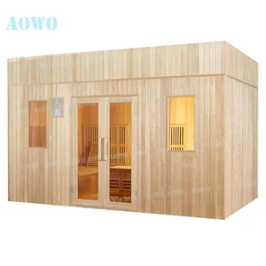 6 8 10 व्यक्ति सॉना कमरे इंफ्रा लाल लकड़ी भाप saunas बड़ा 6 8 10 व्यक्ति अवरक्त सॉना कमरे लकड़ी,