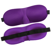 Masque de sommeil 3D ergonomique et portable, sans couture, élastique, réglable, occultant, en polyester et coton, pour la maison, la nuit et les voyages