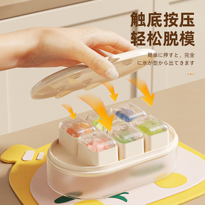 Cat Ice Cube Tray 6 Grids With Lid For Home Quick Freezing - Product Image 2