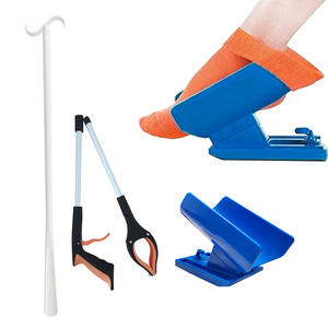 Dispositivo OEM de Plástico para Ayudar a Poner Calcetines para Hombres y Personas Mayores, Kit de Ayuda para Calcetines sin Necesidad de Dobrarse - Calzador Extensible Ajustable de 35 Pulgadas - Product Image 6