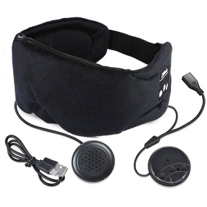 Auriculares <span class=keywords><strong>Bluetooth</strong></span> para dormir con altavoces incorporados y micrófono, máscara de ojos <span class=keywords><strong>Bluetooth</strong></span> con auriculares para meditación de viaje para dormir - Product Image 4