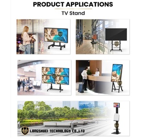 Carrito de TV para Escuela con Soporte de Acero, Inclinación y Rotación de 360 Grados, Montaje VESA - Product Image 4