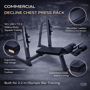Panca Declinabile Professionale QS Olympi - Macchina Commerciale per Chest Press a Carico di Pesi per Palestre di Lusso e Centri Fitness - Product Image 4