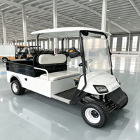 Chariot de transport électrique communautaire avec caisse de chargement, 2 places, pour le transport quotidien de marchandises dans les zones résidentielles