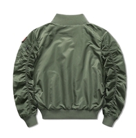 Blousons bombardiers personnalisés de luxe Production en petits lots Veste Ma-1 décontractée artisanale Veste de vol d'extérieur pour unisexe