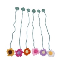 Marque-pages mignons en crochet floral pour la lecture, les amoureux des livres et les enseignants, cadeaux pour les amoureux des livres, cadeaux de rentrée scolaire