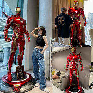 Модная светящаяся статуя Железного человека MK7 и Халка в полный рост, 1:1, из стекловолокна, ручной работы, напольное украшение для гостиной и бара - Product Image 2