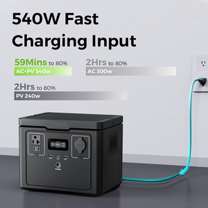 SOUOP Europe 220V LiFePO4 Powerstation 600 W Estación <span class=keywords><strong>de</strong></span> energía portátil <span class=keywords><strong>de</strong></span> carga rápida 512Wh Generador portátil solar <span class=keywords><strong>de</strong></span> 600 vatios - Product Image 5