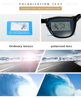 Lunettes de soleil polarisées UV400 de haute qualité pour hommes, en acétate personnalisé 0717, avec une technologie bio-optique sophistiquée offrant une vision centralisée.