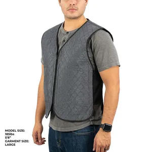 Personnalisé Hommes Femmes Travailleurs de Plein Air Construction Sport Été Veste Matelassée Eau Par Évaporation Hydrologique Refroidissement Gilet pour Temps Chaud