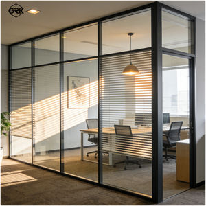 Cloison de bureau acoustique moderne en aluminium avec absorption sonore hautement efficace, construction durable pour les immeubles de bureaux - Product Image 4