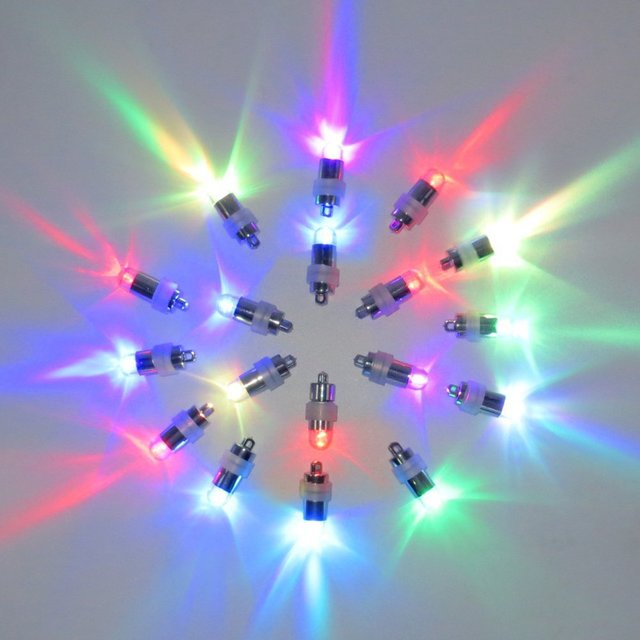 Mini Battery Operated LED Balloon Lights IP65 Rated RGB Color for Christmas Party Decorations
