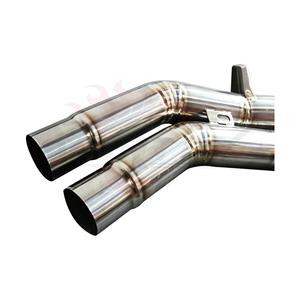 ท่อไอเสีย Vortex Raw Finish Ti Valvetronic สำหรับ Porsche Macan GTS 2.9L Twin-Turbo พร้อมปลายท่อคาร์บอนด้านสีดำสี่อัน - Product Image 4
