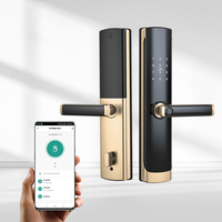 Serrure de porte intelligente à empreintes digitales UIELOCK M08, serrure électronique sans clé avec empreintes digitales WIFI Tuya pour la maison, OEM ODM, directement de l'usine