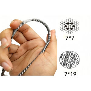 Fil <span class=keywords><strong>de</strong></span> pêche en acier inoxydable 7x7 7x19, ligne <span class=keywords><strong>de</strong></span> traîne tressée flexible pour la pêche en eau salée anti-corrosion - Product Image 6