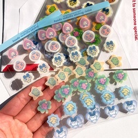 Hoja de Pegatinas Personalizadas de Vinilo Holográfico Adhesivo Transparente, Resistente al Agua, con Corte de Contorno