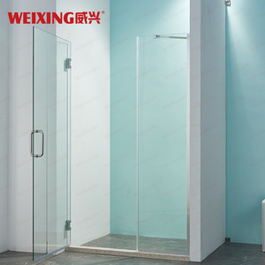 Cửa tắm kính cường lực khung không viền bản lề thép không gỉ mạ crôm hiện đại, xuất xưởng trực tiếp - Product Image 2