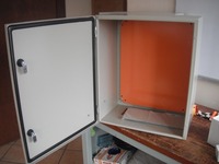 Boîtier de rangement pour petits boîtiers électriques, boîtier en métal, feuille de batterie, armoire en acier étanche, mur extérieur pour boîtes à gaz et électriques en fer