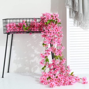 Fleur <span class=keywords><strong>de</strong></span> cerisier suspendu vigne couronne <span class=keywords><strong>de</strong></span> fleurs artificielles Oriental <span class=keywords><strong>maison</strong></span> jardin décoration <span class=keywords><strong>de</strong></span> fête <span class=keywords><strong>de</strong></span> mariage - Product Image 2